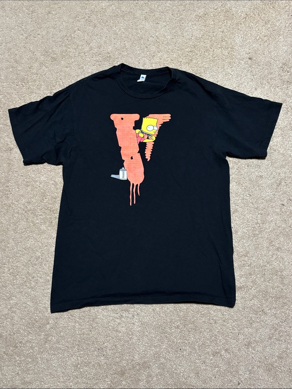 Bart Simpson Black Graphic Tee-Shirt